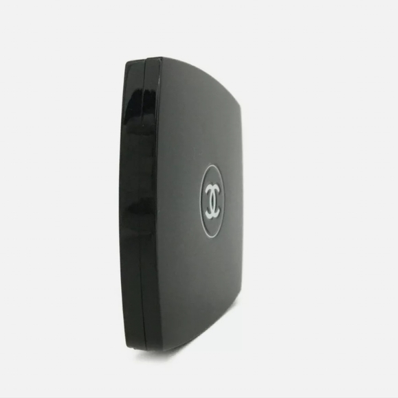 CHANEL MIROIR DOUBLE FACETTES BLACK CC LOGO COMPACT MIRROR/Q3840. - Picture 3 of 8